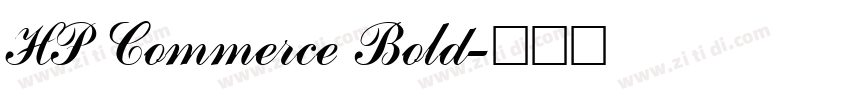 HP Commerce Bold字体转换